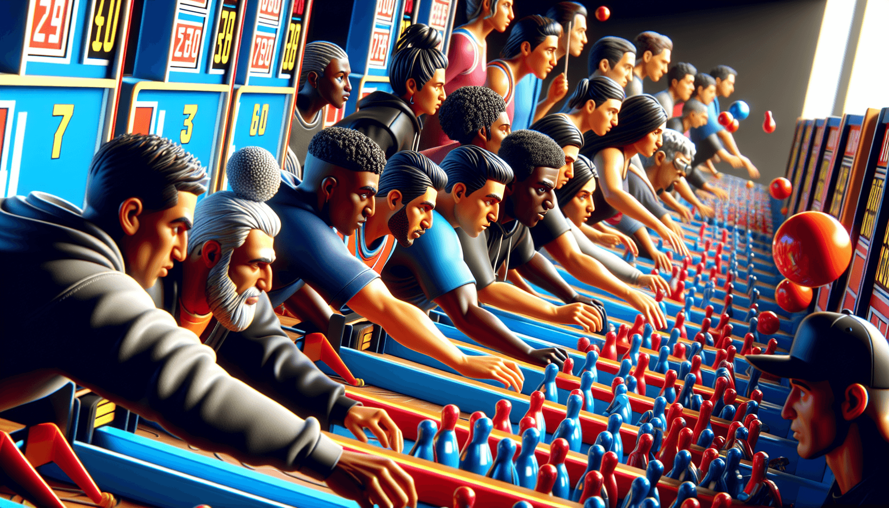 Plinko game characters in action