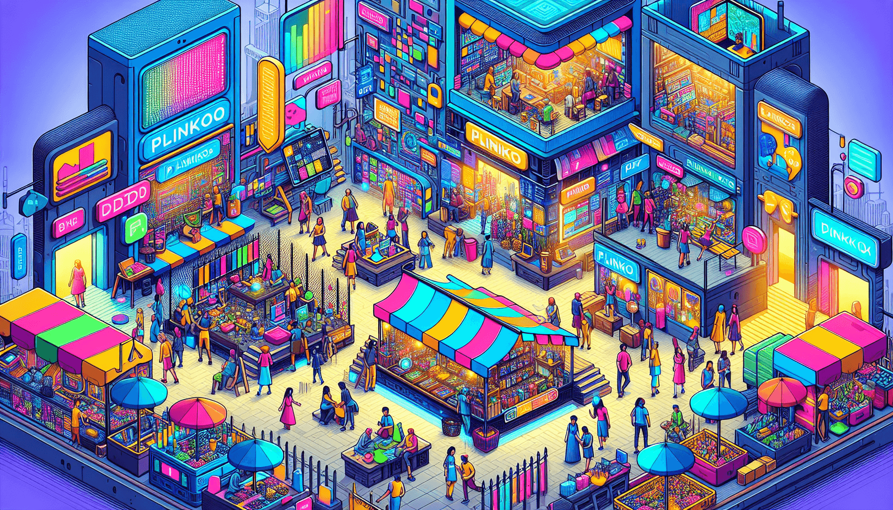 Digital market in Plinko